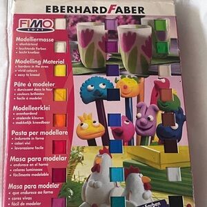 FIMO Eberhard Faber Soft Polymer Clay 24 Set - Multicolor Sealed